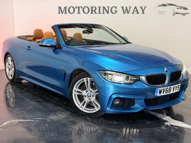 2018 BMW 4 Series 2.0 430i GPF M Sport Convertible 2dr Petrol Auto Euro 6 s/s 252 ps